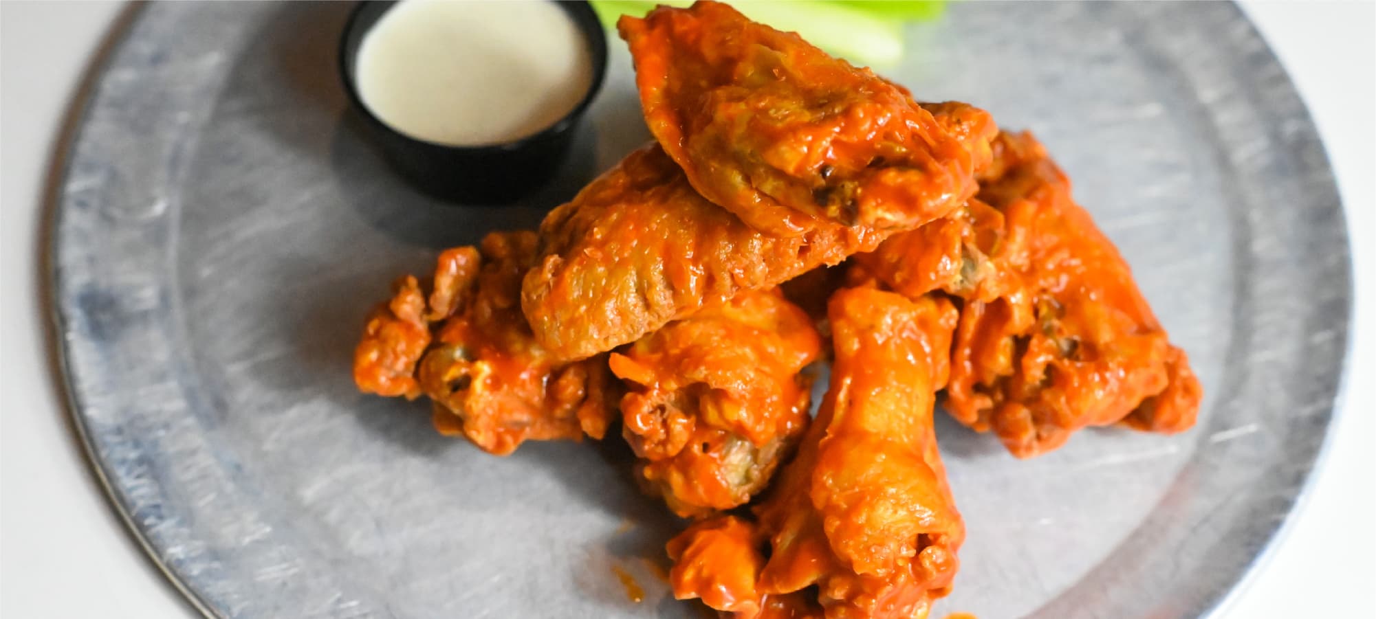 Buffalo wings with ranch dip at Cabo Joe's